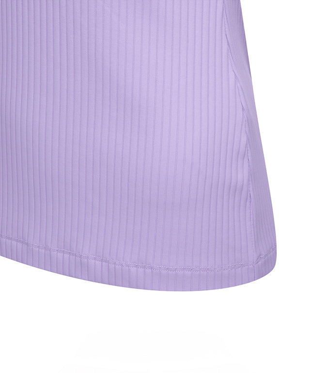 ANEW Golf Women's Collar Point Ribbed Long T-Shirt in various colors, showcasing its elegant collar and ribbed texture.